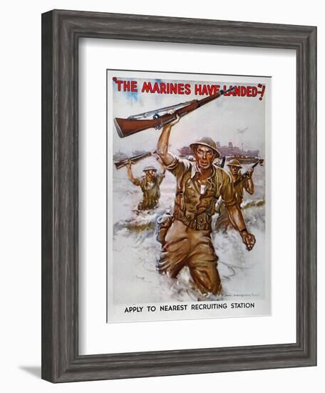 WWII Recruiting Poster-James Montgomery Flagg-Framed Giclee Print