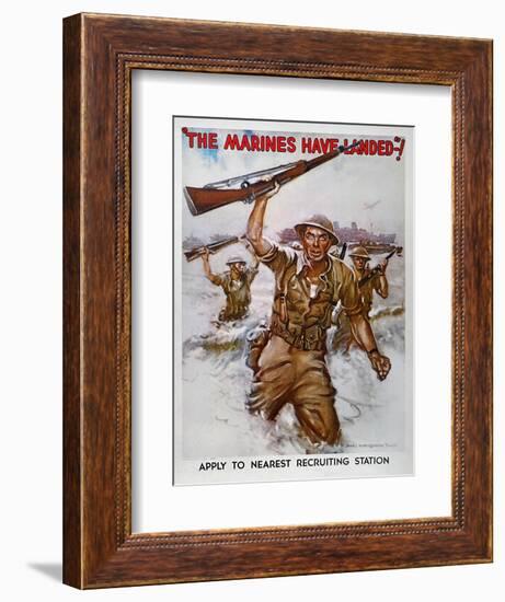 WWII Recruiting Poster-James Montgomery Flagg-Framed Giclee Print