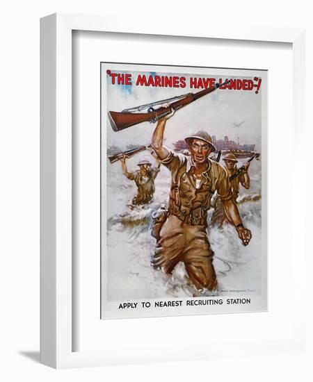 WWII Recruiting Poster-James Montgomery Flagg-Framed Giclee Print