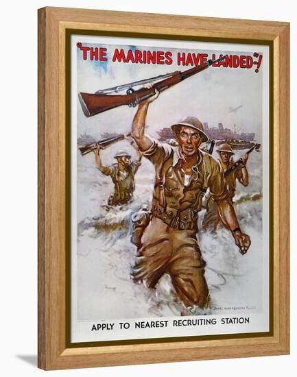 WWII Recruiting Poster-James Montgomery Flagg-Framed Premier Image Canvas