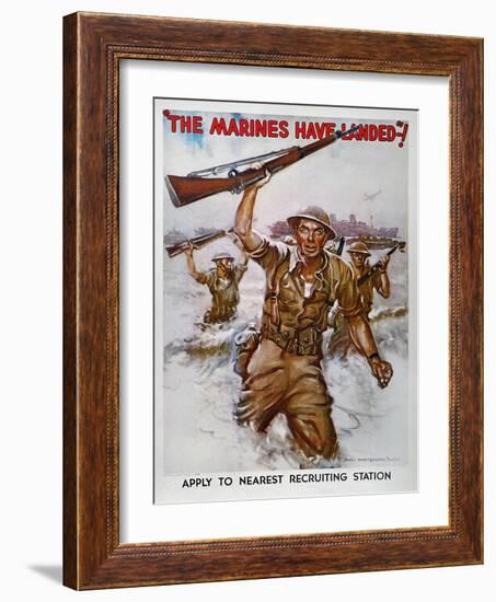 WWII Recruiting Poster-James Montgomery Flagg-Framed Giclee Print