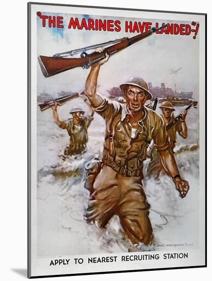 WWII Recruiting Poster-James Montgomery Flagg-Mounted Giclee Print