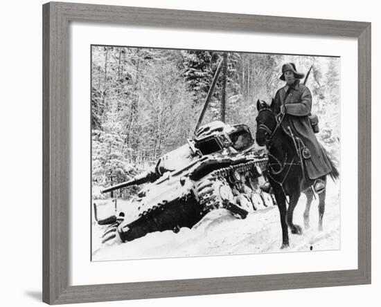 WWII Red Army Cavalry Rider-null-Framed Photographic Print