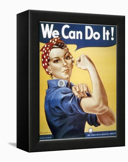 WWII: Rosie The Riveter-null-Framed Premier Image Canvas