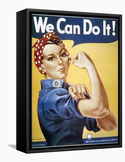 WWII: Rosie The Riveter-null-Framed Premier Image Canvas