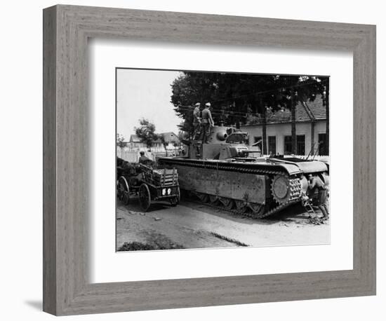 WWII Soviet Tanks in Ukraine 1941-Roth-Framed Photographic Print
