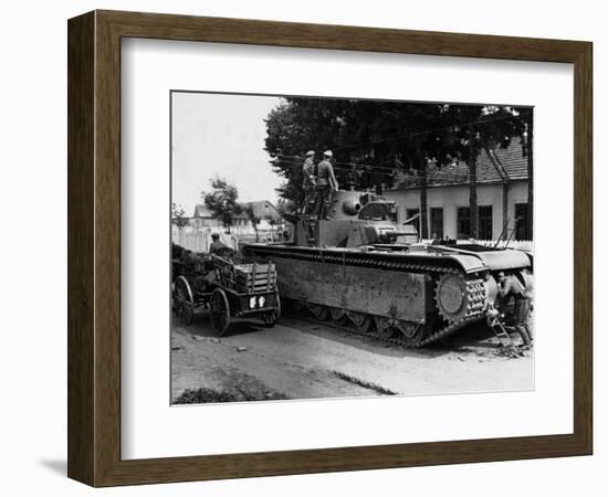 WWII Soviet Tanks in Ukraine 1941-Roth-Framed Photographic Print