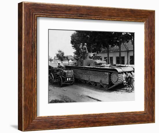 WWII Soviet Tanks in Ukraine 1941-Roth-Framed Photographic Print