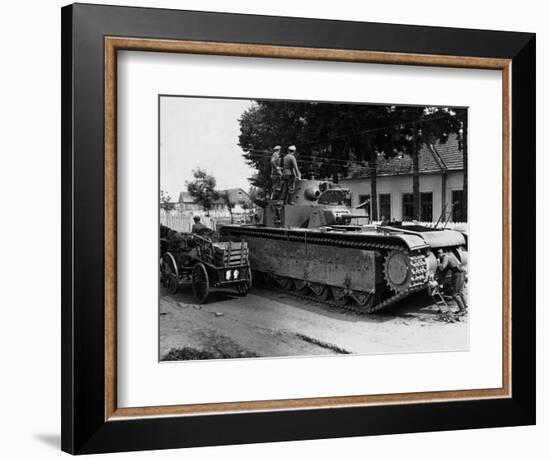 WWII Soviet Tanks in Ukraine 1941-Roth-Framed Photographic Print