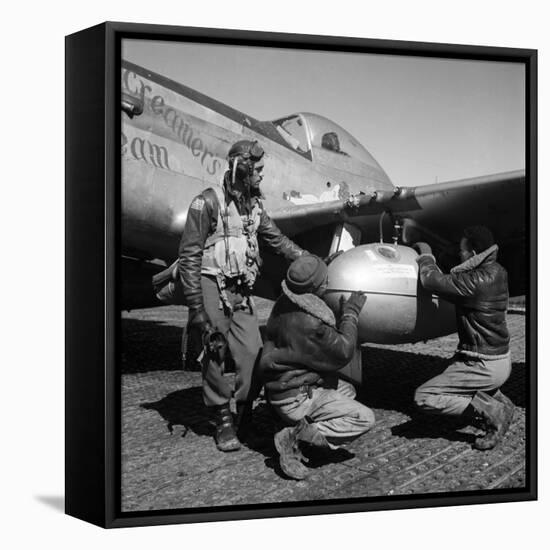 WWII: Tuskegee Airmen, 1945-Toni Frissell-Framed Premier Image Canvas