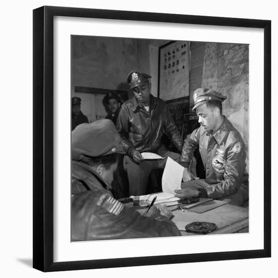 WWII: Tuskegee Airmen, 1945-Toni Frissell-Framed Giclee Print