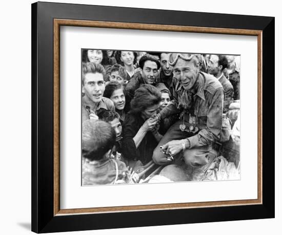 WWII U.S. Invasion Naples-null-Framed Photographic Print