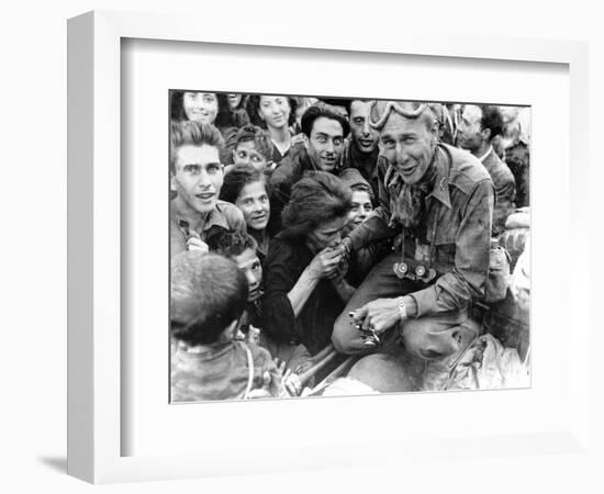 WWII U.S. Invasion Naples-null-Framed Photographic Print