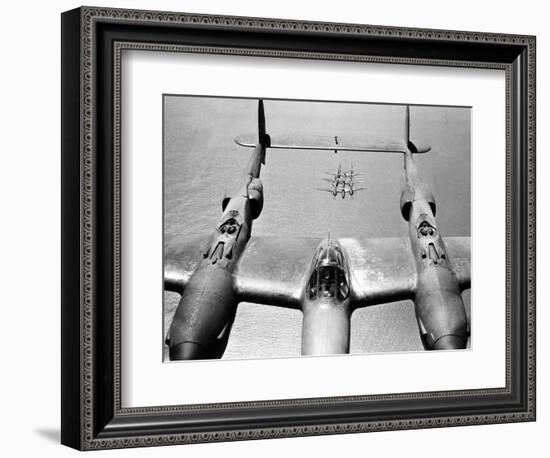 WWII U.S. Lockheed P38 Lightning-null-Framed Photographic Print