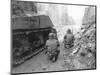 WWII U.S. Troops Coblenz-null-Mounted Photographic Print