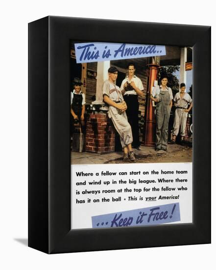 WWII: Us Poster, 1942-null-Framed Premier Image Canvas