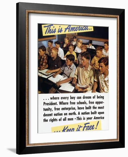 WWII: Us Poster, 1942-Fred G. Korth-Framed Photographic Print