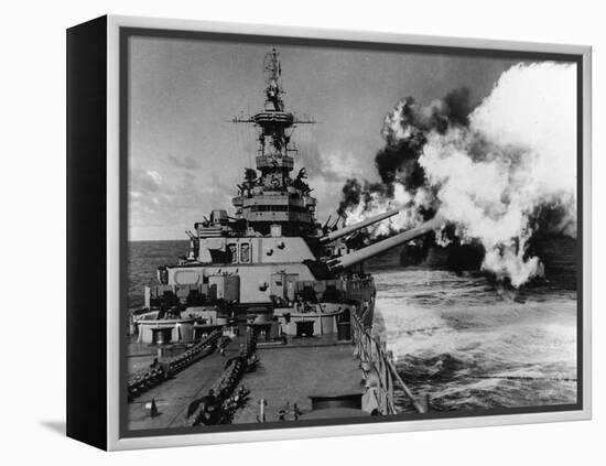 WWII USS Missouri-null-Framed Premier Image Canvas