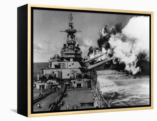 WWII USS Missouri-null-Framed Premier Image Canvas