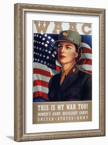 WWII: Waac Poster, 1942-null-Framed Giclee Print