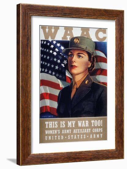 WWII: Waac Poster, 1942-null-Framed Giclee Print