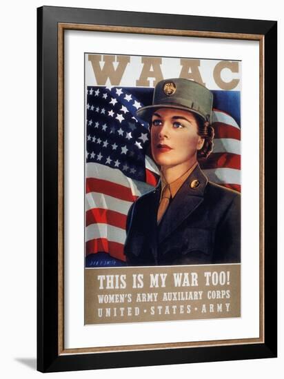 WWII: Waac Poster, 1942-null-Framed Giclee Print