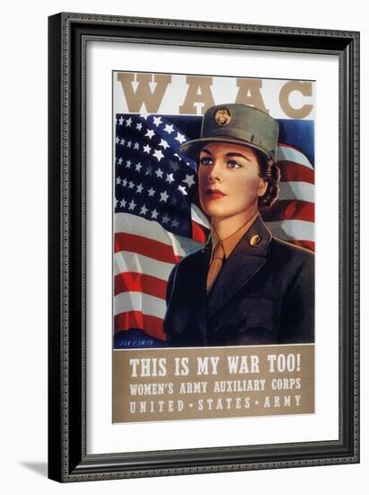 WWII: Waac Poster, 1942-null-Framed Giclee Print