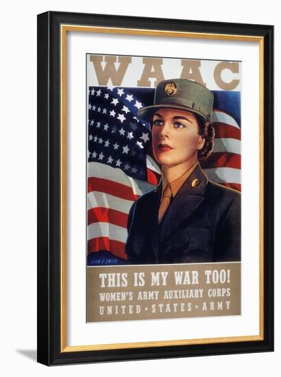 WWII: Waac Poster, 1942-null-Framed Giclee Print