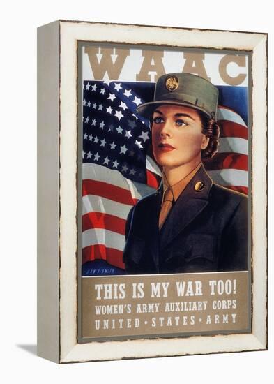 WWII: Waac Poster, 1942-null-Framed Premier Image Canvas