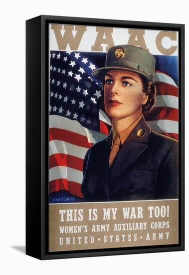 WWII: Waac Poster, 1942-null-Framed Premier Image Canvas