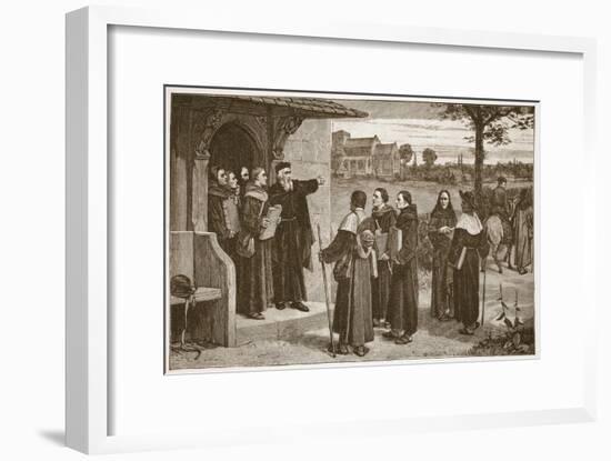 Wycliff Sending Out His 'Poor Priests'-William Frederick Yeames-Framed Giclee Print
