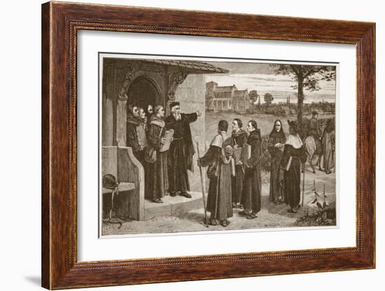 Wycliff Sending Out His 'Poor Priests'-William Frederick Yeames-Framed Giclee Print