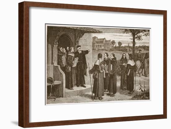 Wycliff Sending Out His 'Poor Priests'-William Frederick Yeames-Framed Giclee Print