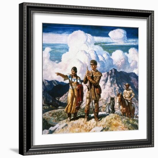 Wyeth: Sacajawea-Newell Convers Wyeth-Framed Giclee Print