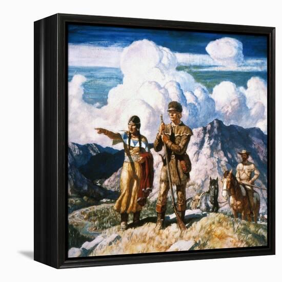 Wyeth: Sacajawea-Newell Convers Wyeth-Framed Premier Image Canvas