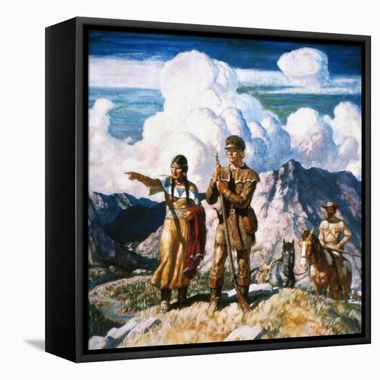 Wyeth: Sacajawea-Newell Convers Wyeth-Framed Premier Image Canvas