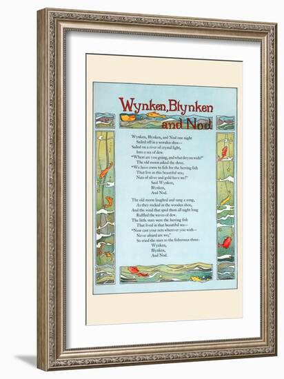 Wynken, Blynken, and Nod-Eugene Field-Framed Art Print