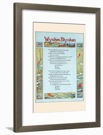 Wynken, Blynken, and Nod-Eugene Field-Framed Art Print