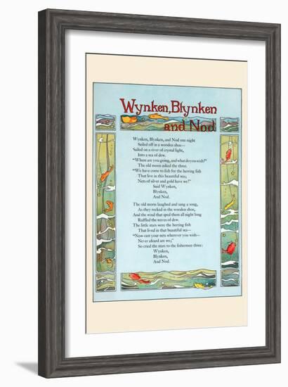 Wynken, Blynken, and Nod-Eugene Field-Framed Art Print