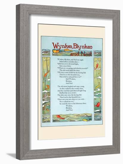 Wynken, Blynken, and Nod-Eugene Field-Framed Art Print