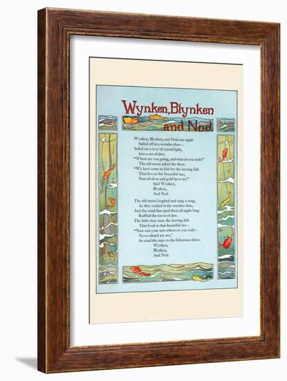 Wynken, Blynken, and Nod-Eugene Field-Framed Art Print