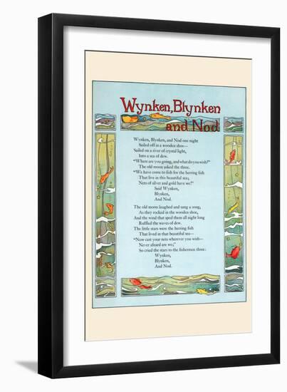 Wynken, Blynken, and Nod-Eugene Field-Framed Art Print