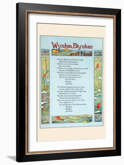 Wynken, Blynken, and Nod-Eugene Field-Framed Art Print