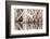 Wyoming, a Virginia Rail Is Reflected in a Calm Morning Pond after a Spring Snowstorm-Elizabeth Boehm-Framed Photographic Print