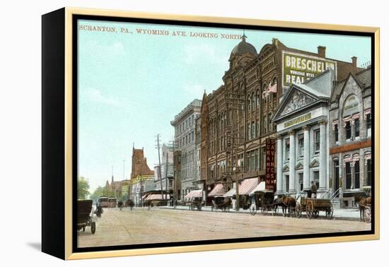 Wyoming Avenue, Scranton-null-Framed Stretched Canvas