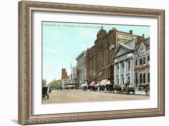 Wyoming Avenue, Scranton-null-Framed Art Print