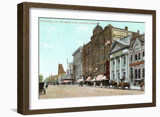 Wyoming Avenue, Scranton-null-Framed Art Print