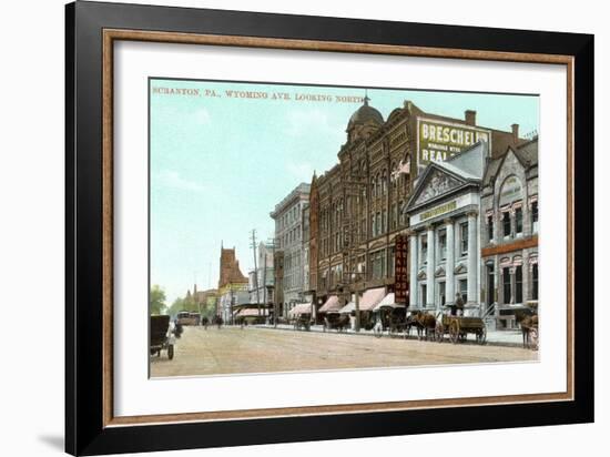 Wyoming Avenue, Scranton-null-Framed Art Print