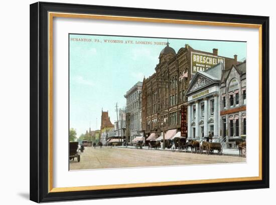 Wyoming Avenue, Scranton-null-Framed Art Print