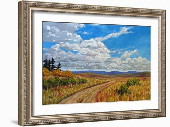 Wyoming Backroad near Vedauwoo, Wyoming-Patty Baker-Framed Art Print